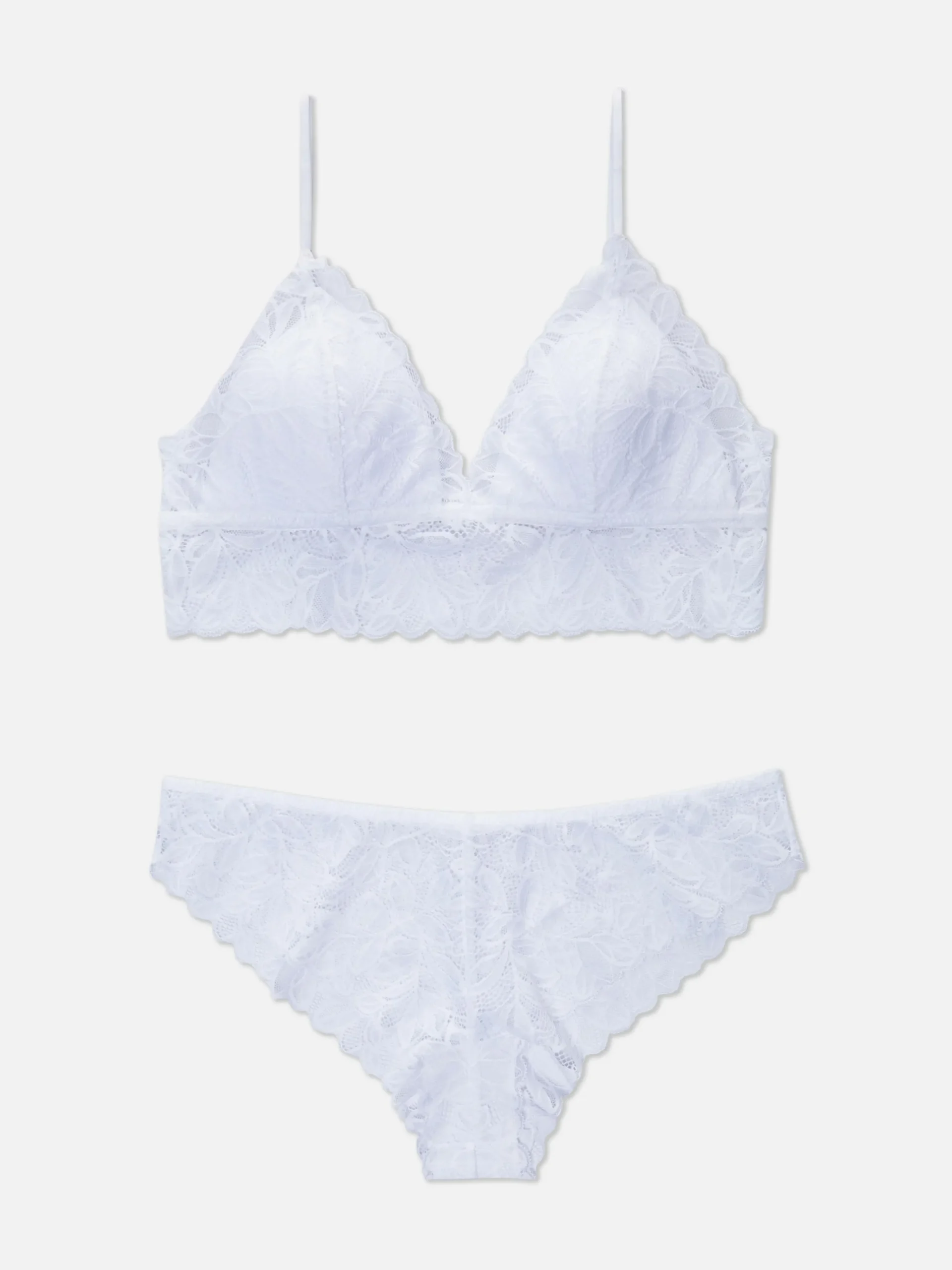 All Over Kanten Bralette En Brazilian Lingerieset