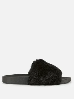 Badslippers Van Imitatiebont