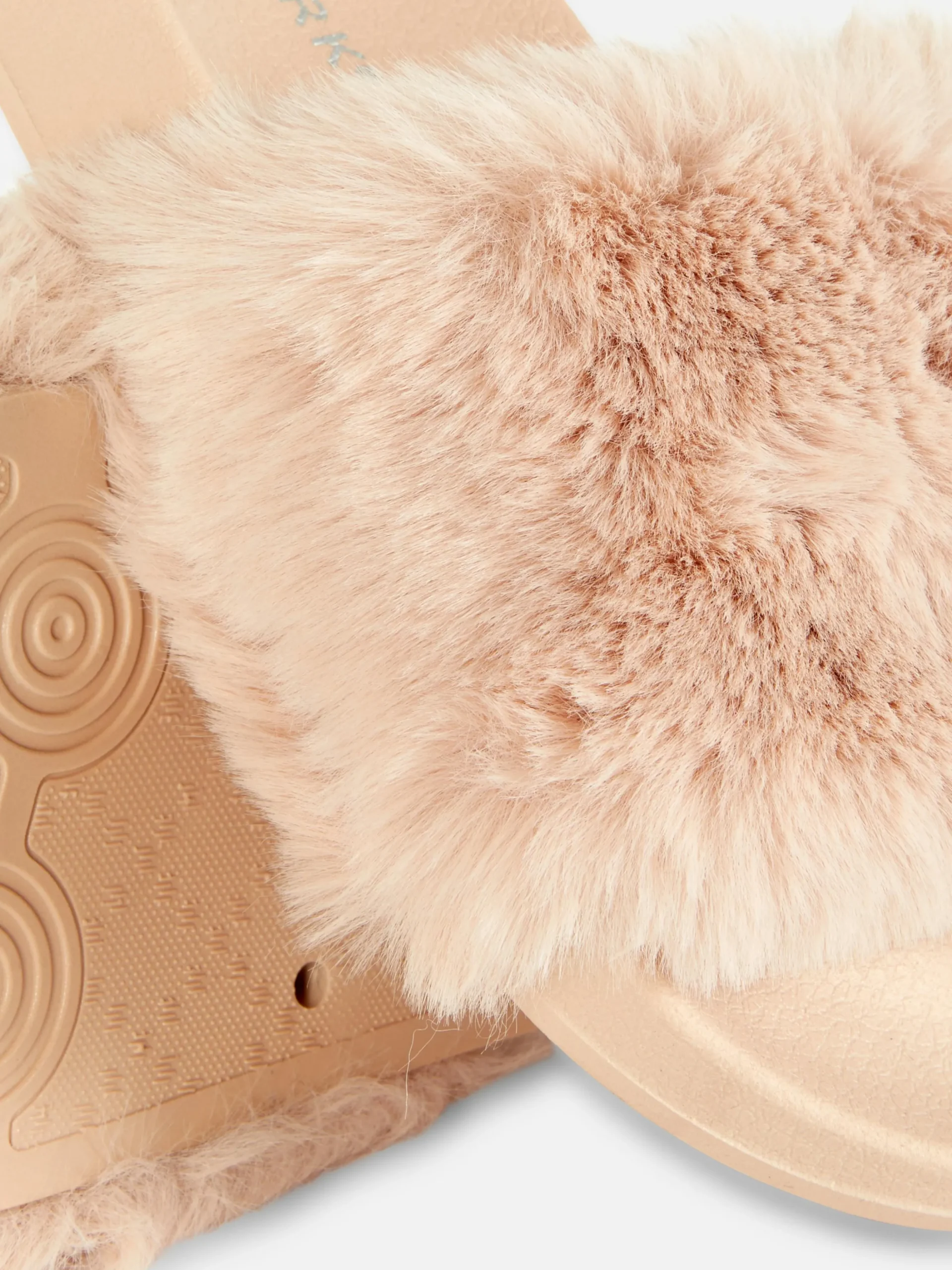 Badslippers Van Imitatiebont