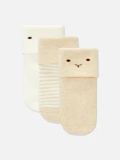 Badstof Kindersokken, Set Van 3