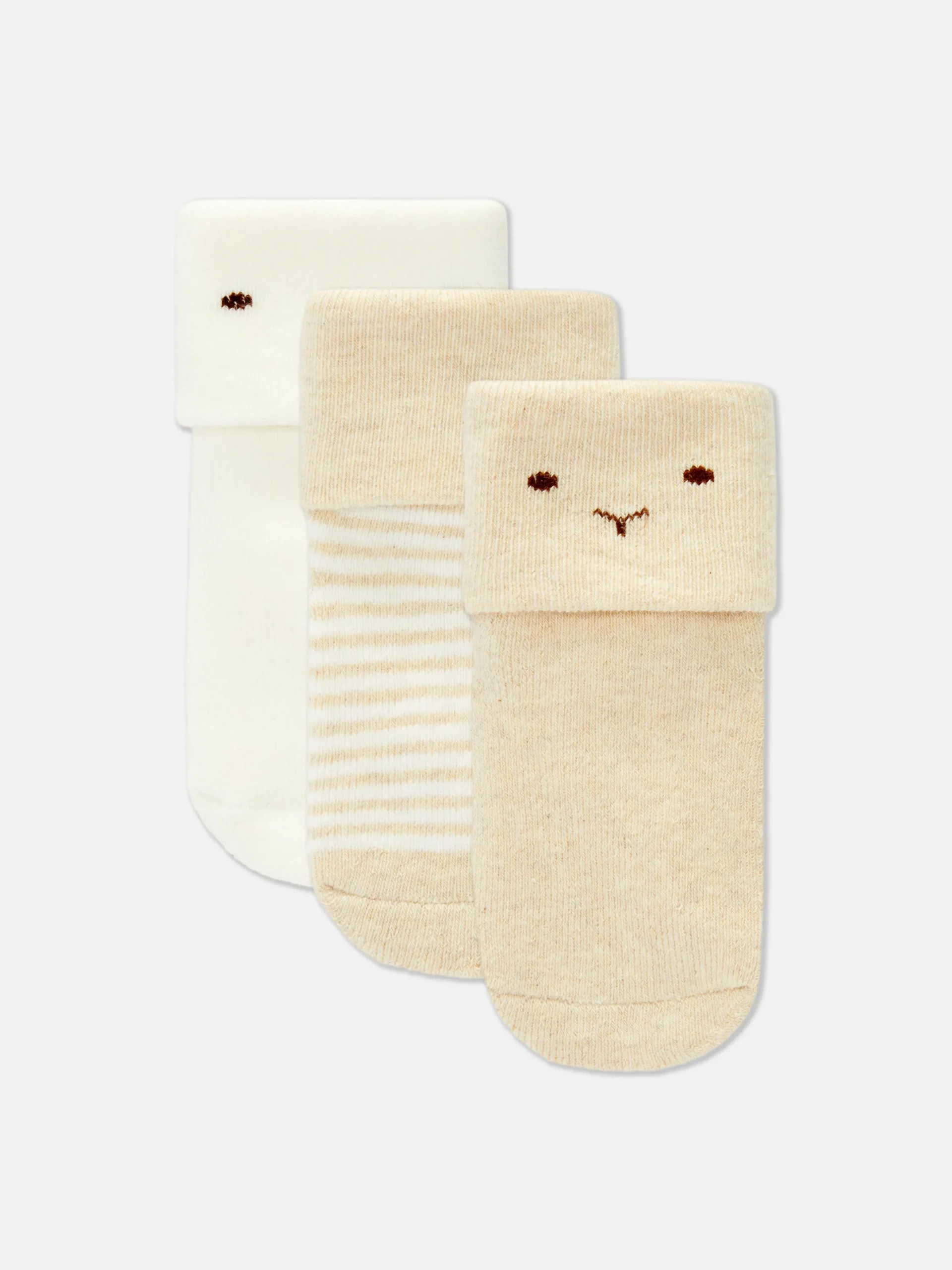 Badstof Kindersokken, Set Van 3