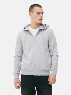 Basic Hoodie Met Lange Rits