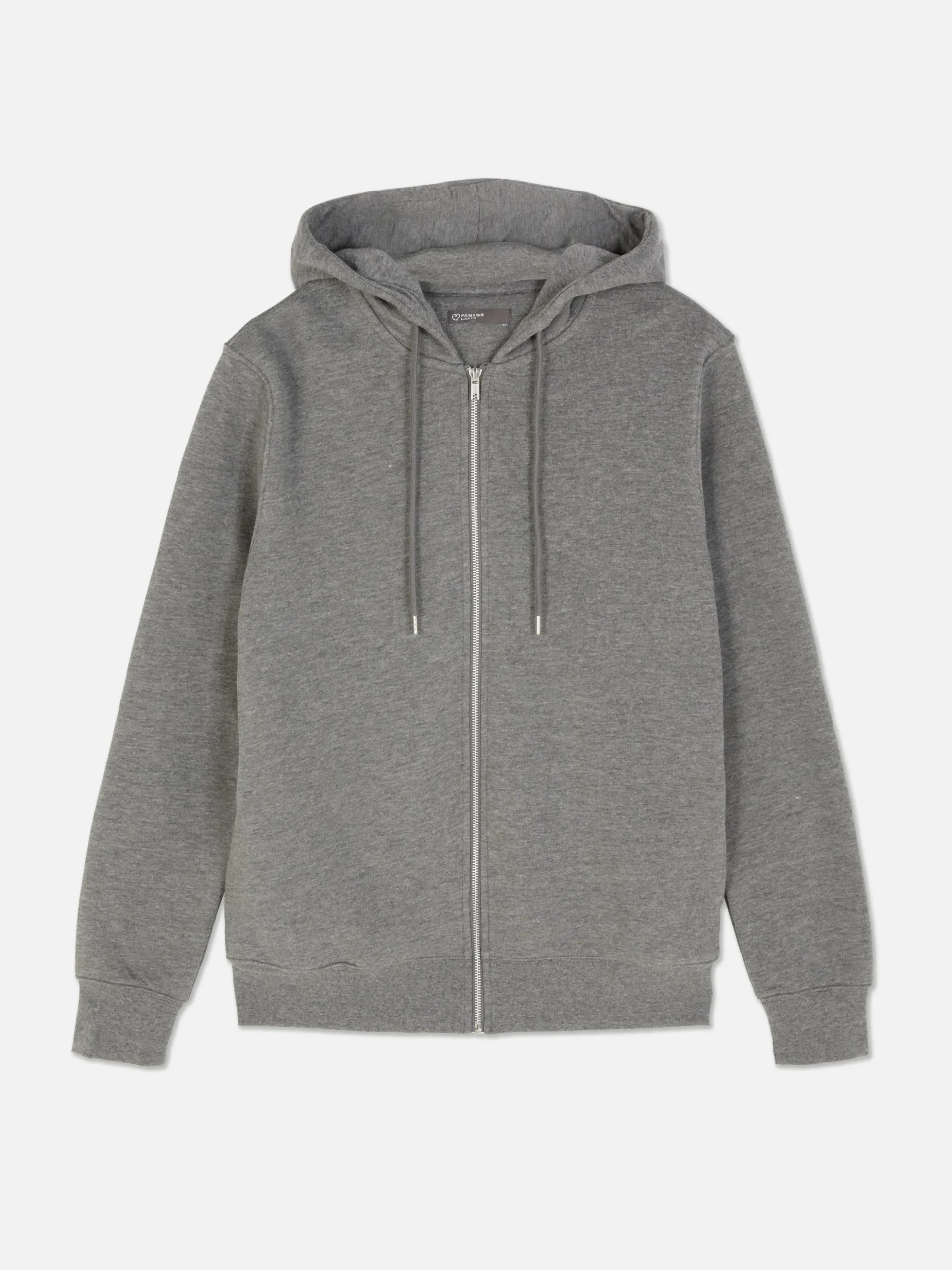 Basic Hoodie Met Lange Rits