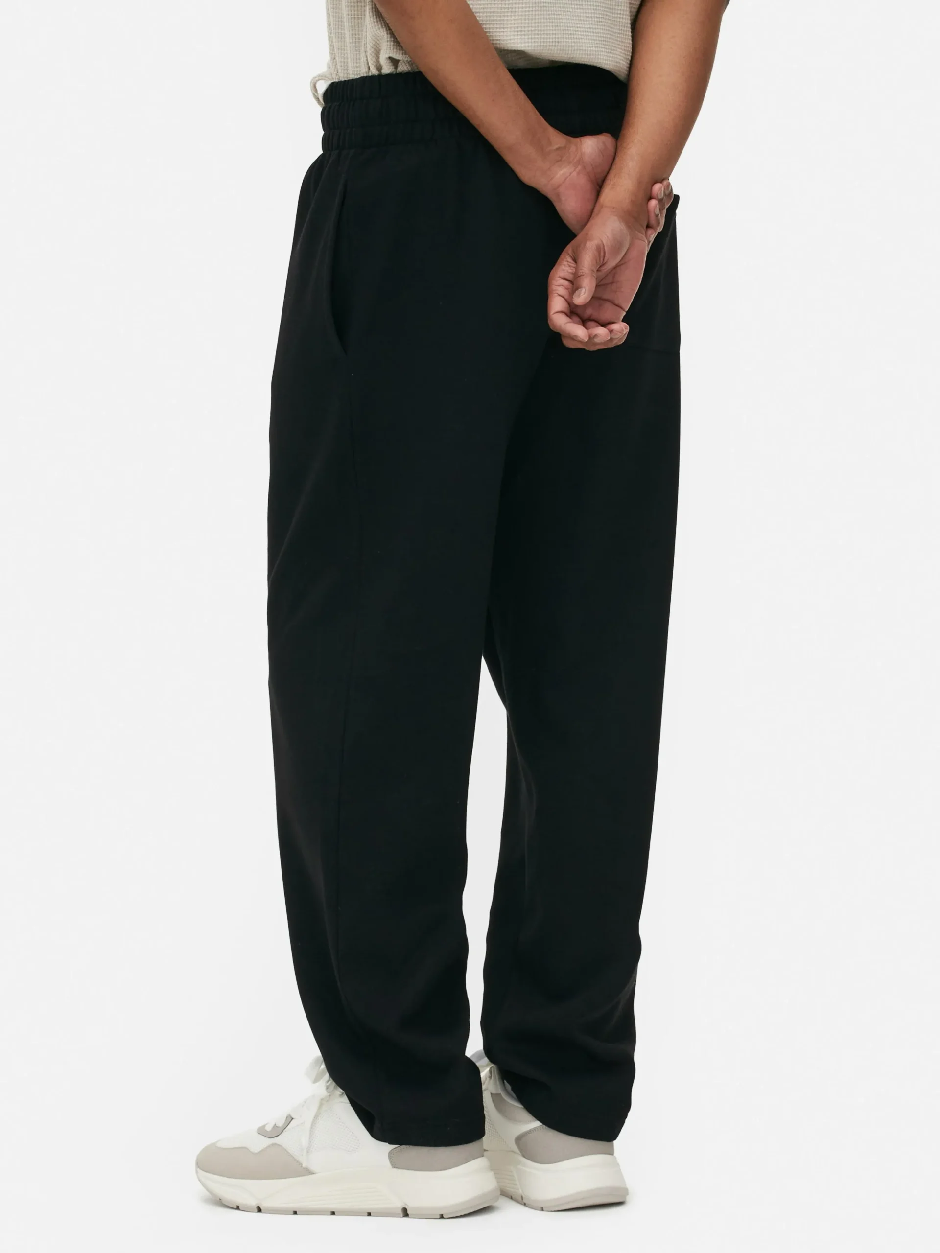 Basic Joggingbroek Met Rechte Pijpen