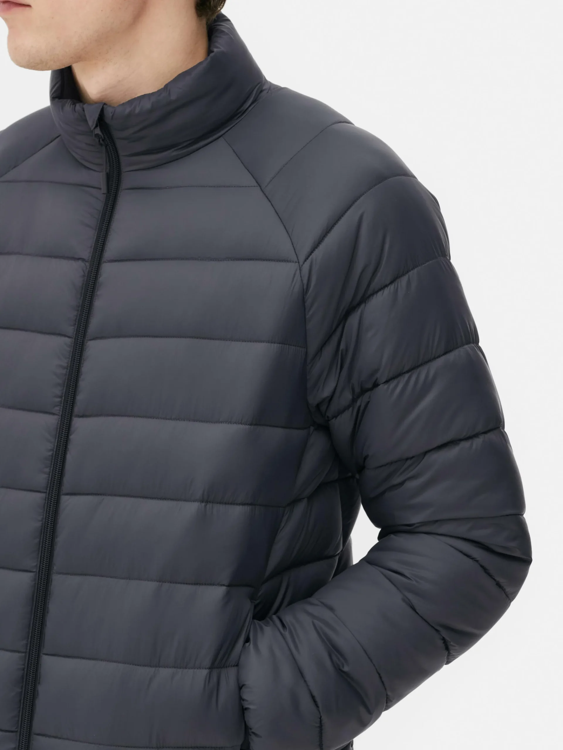 Basic Pufferjack Met Opstaande Kraag