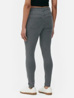 Basic Skinny Jeans Met Halfhoge Taille