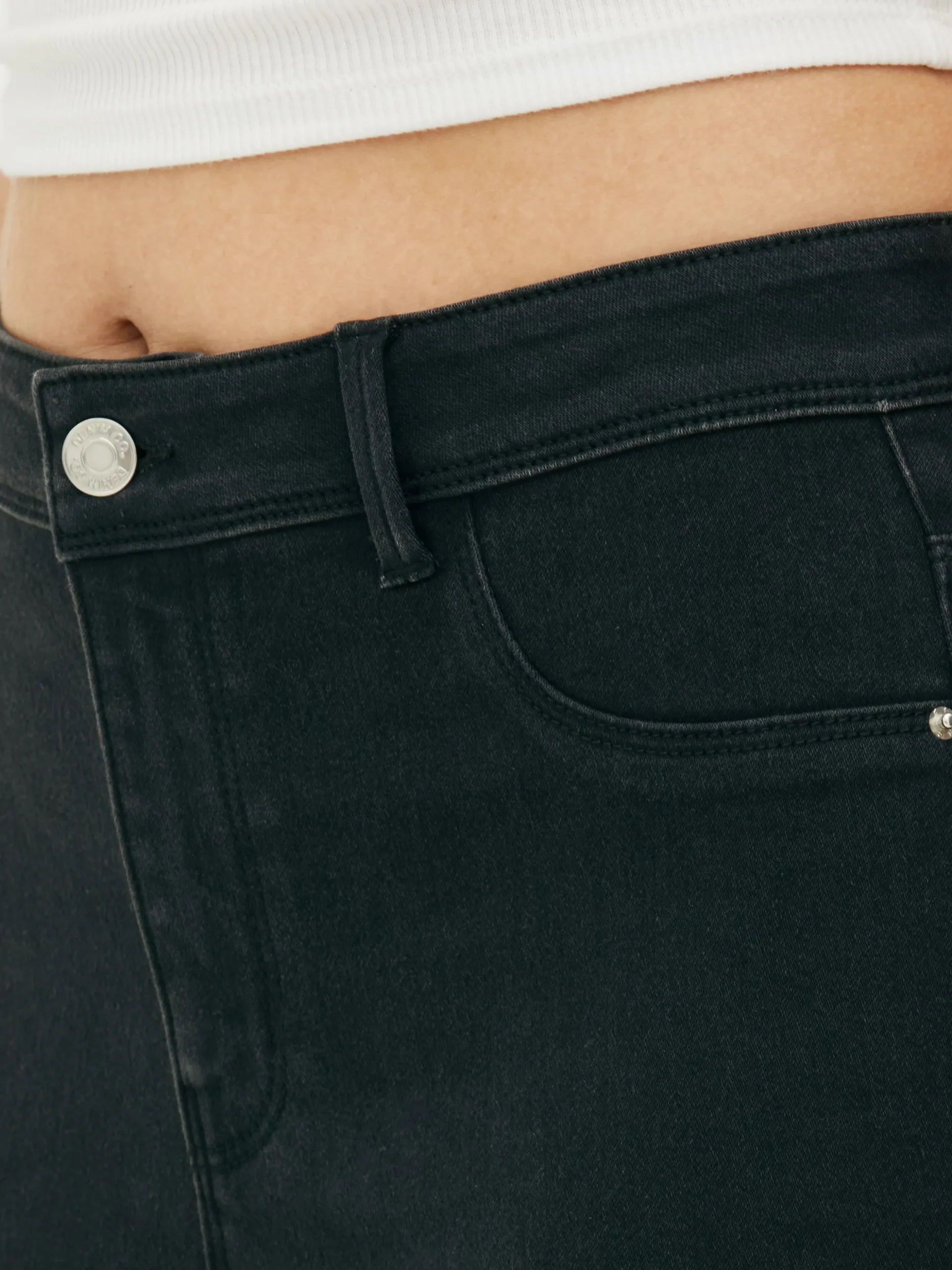 Basic Skinny Jeans Met Halfhoge Taille