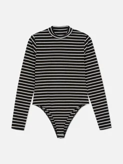 Bodysuit Met Rolkraag En Lange Mouwen