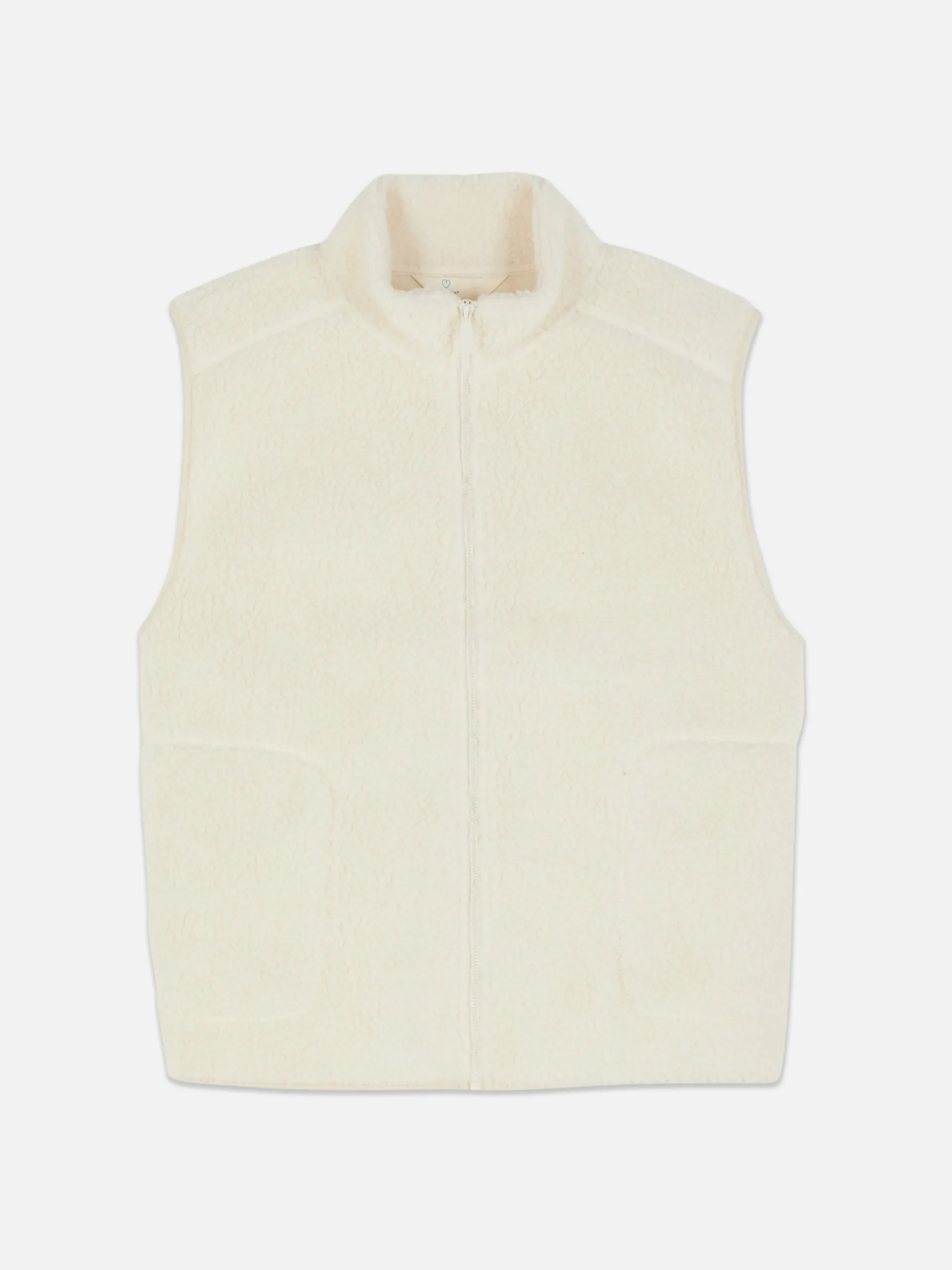 Bodywarmer Van Borgstof Met Rits