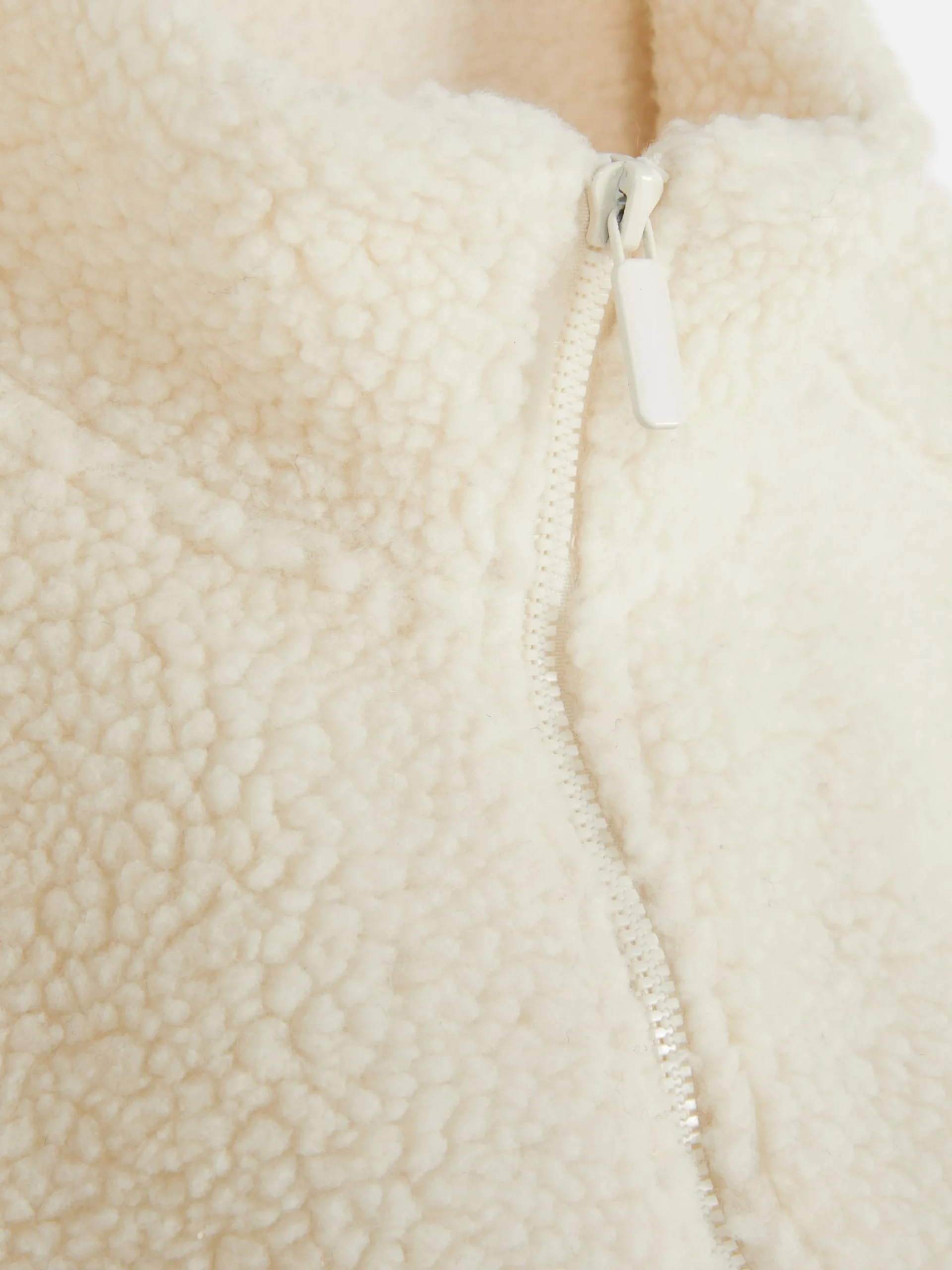 Bodywarmer Van Borgstof Met Rits