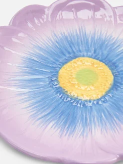 Bordje Met Bloementextuur
