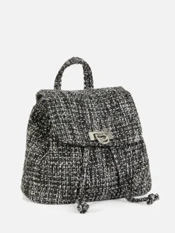 Bouclé Minirugzak Met Textuur