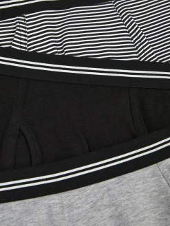 Boxershorts Met Gestreepte Tailleband, Set Van 3