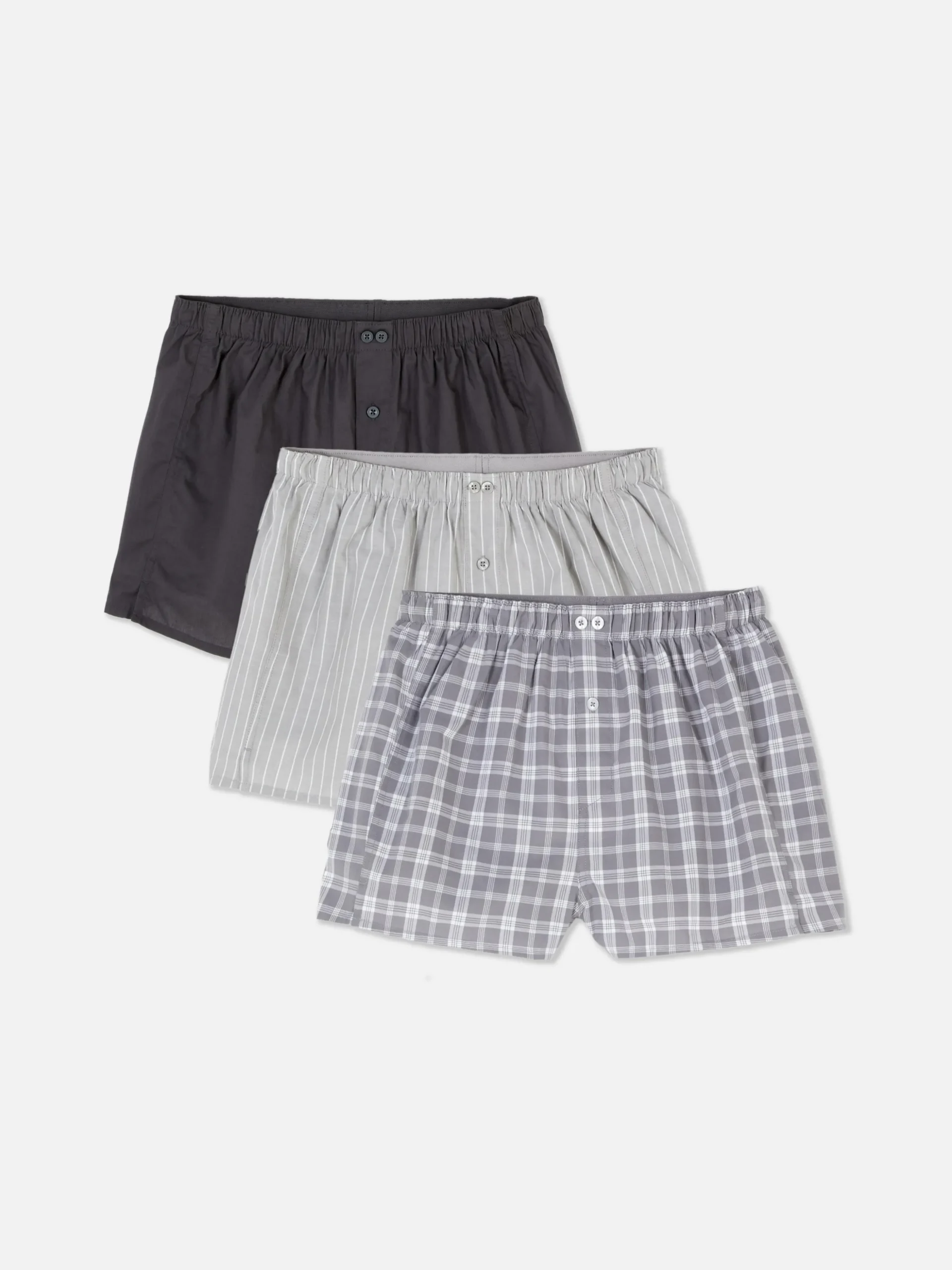 Boxershorts Met Verschillende Patronen, Set Van 3