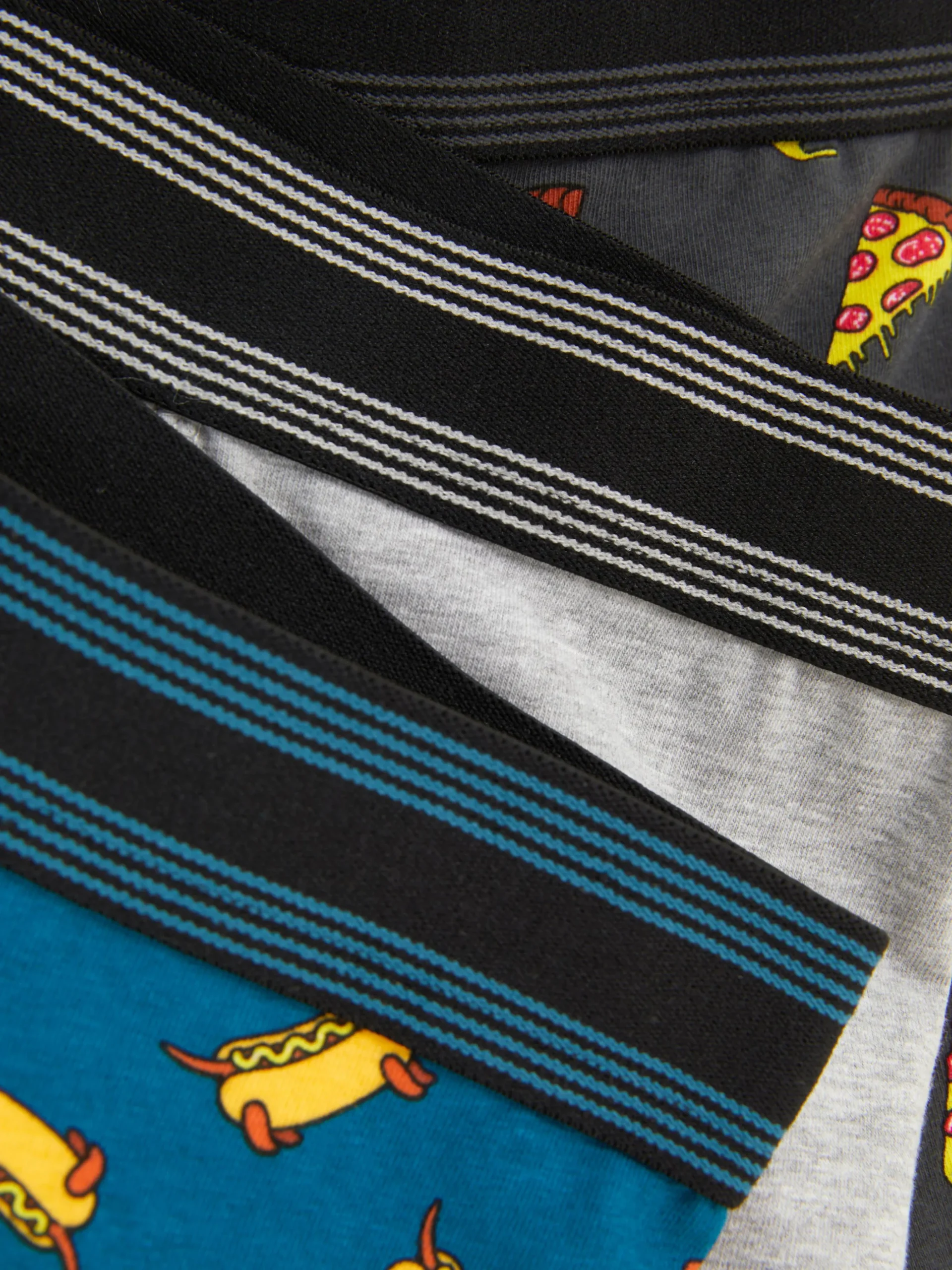 Boxershorts Met Voedselpatroon, Set Van 3