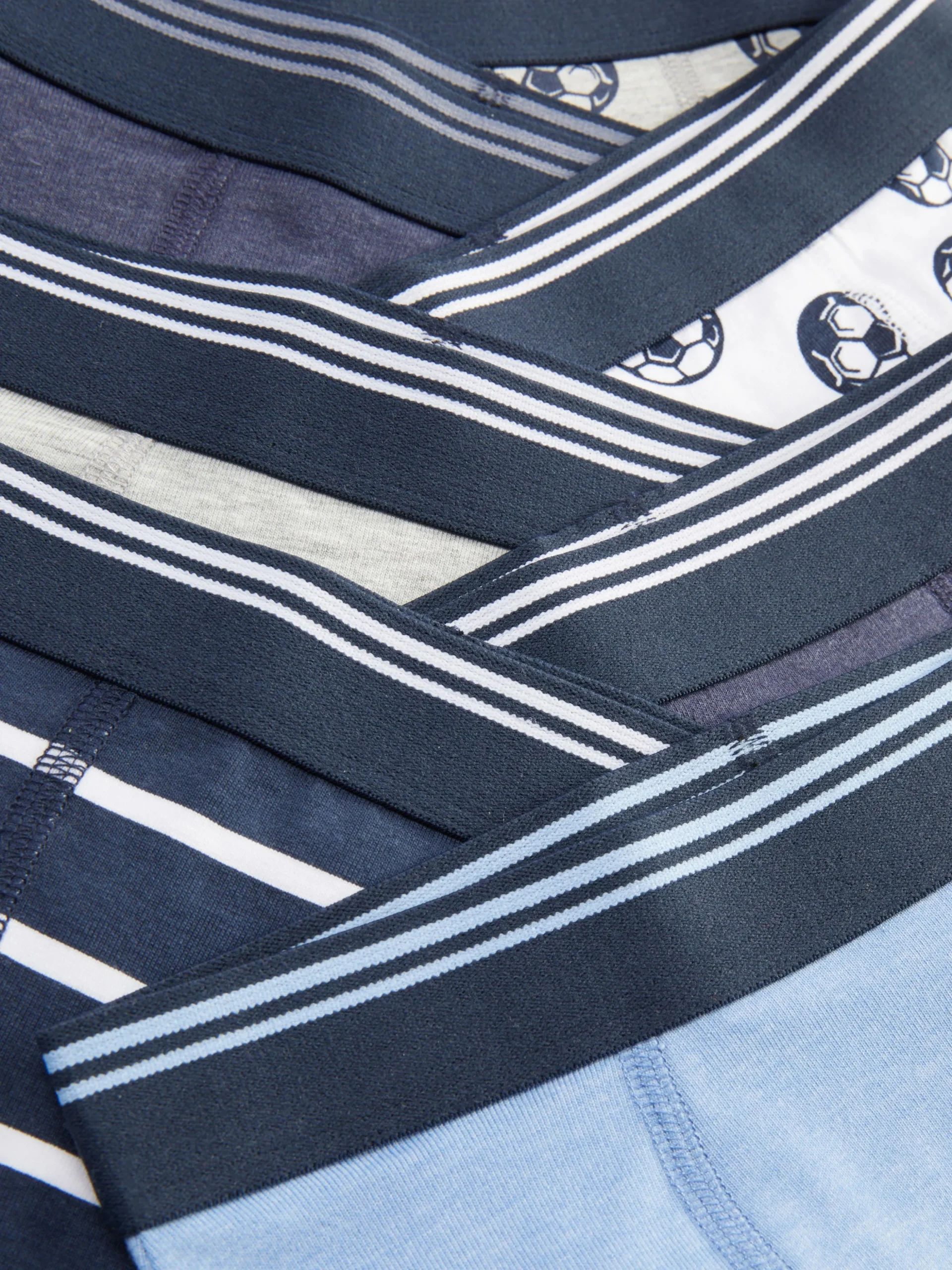 Boxershorts Met Voetbalprint, Set Van 7