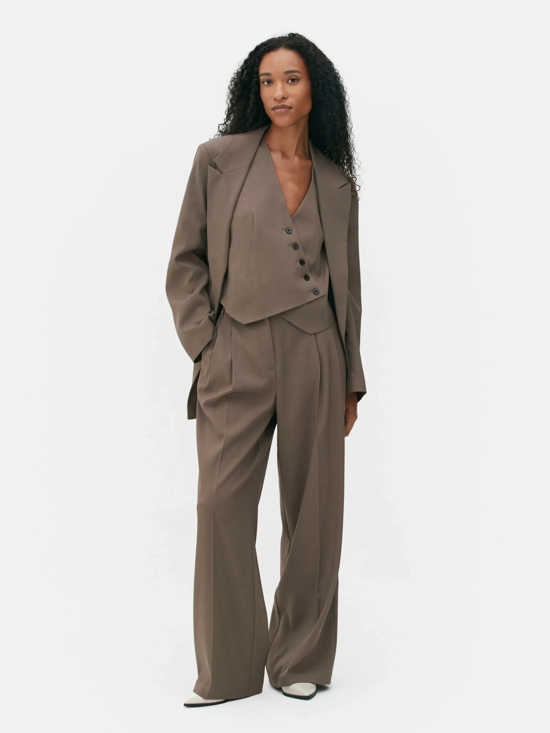 Broek Met Geplooide Voorkant