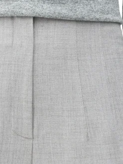 Broek Met Hoge Taille En Ingestikte Plooitjes