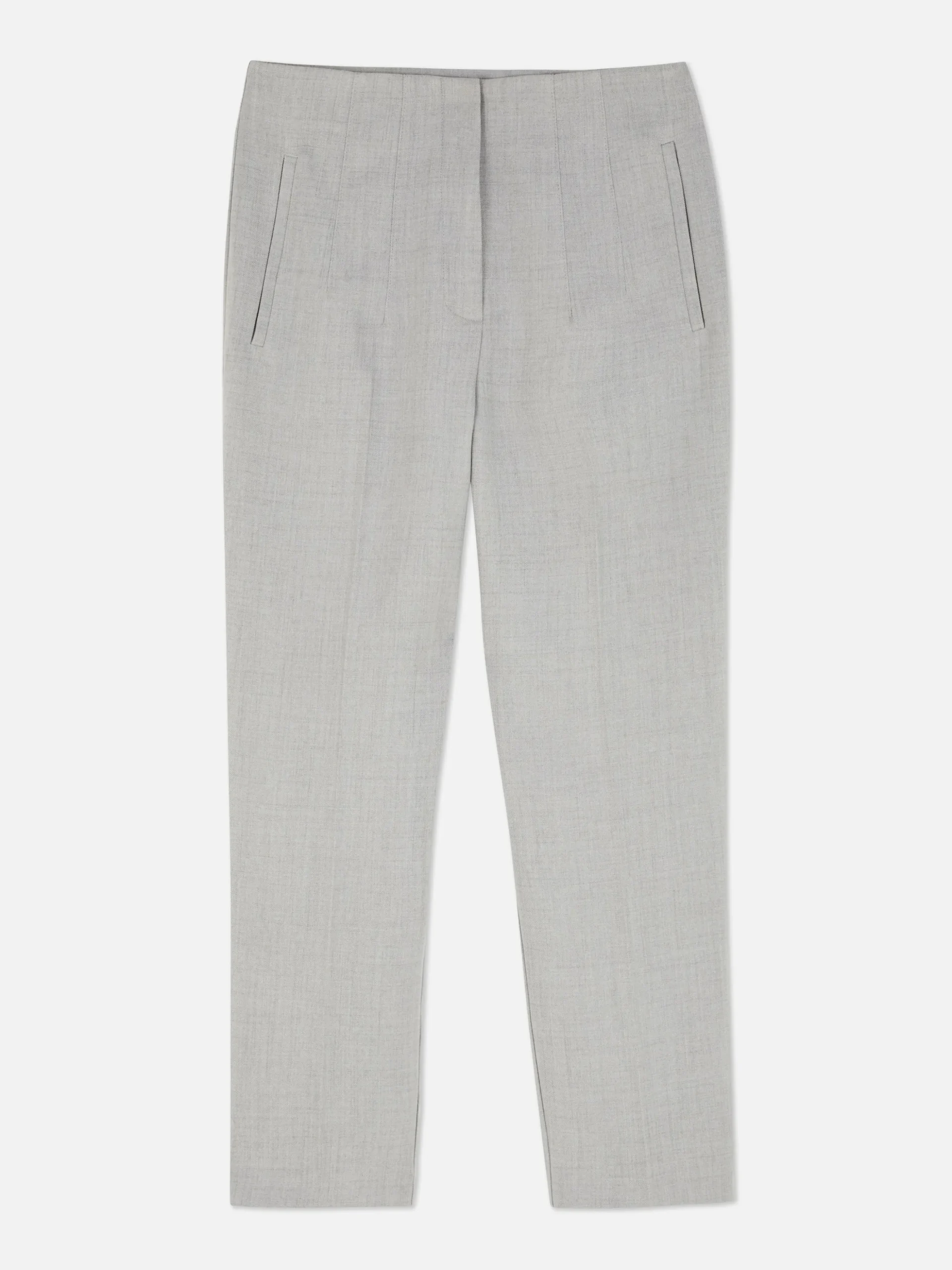 Broek Met Hoge Taille En Ingestikte Plooitjes