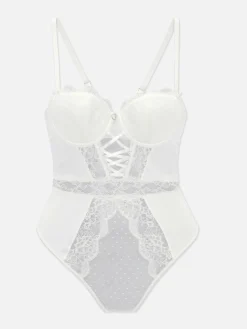 Bruidsbody Met Kanten Cups Met Vulling