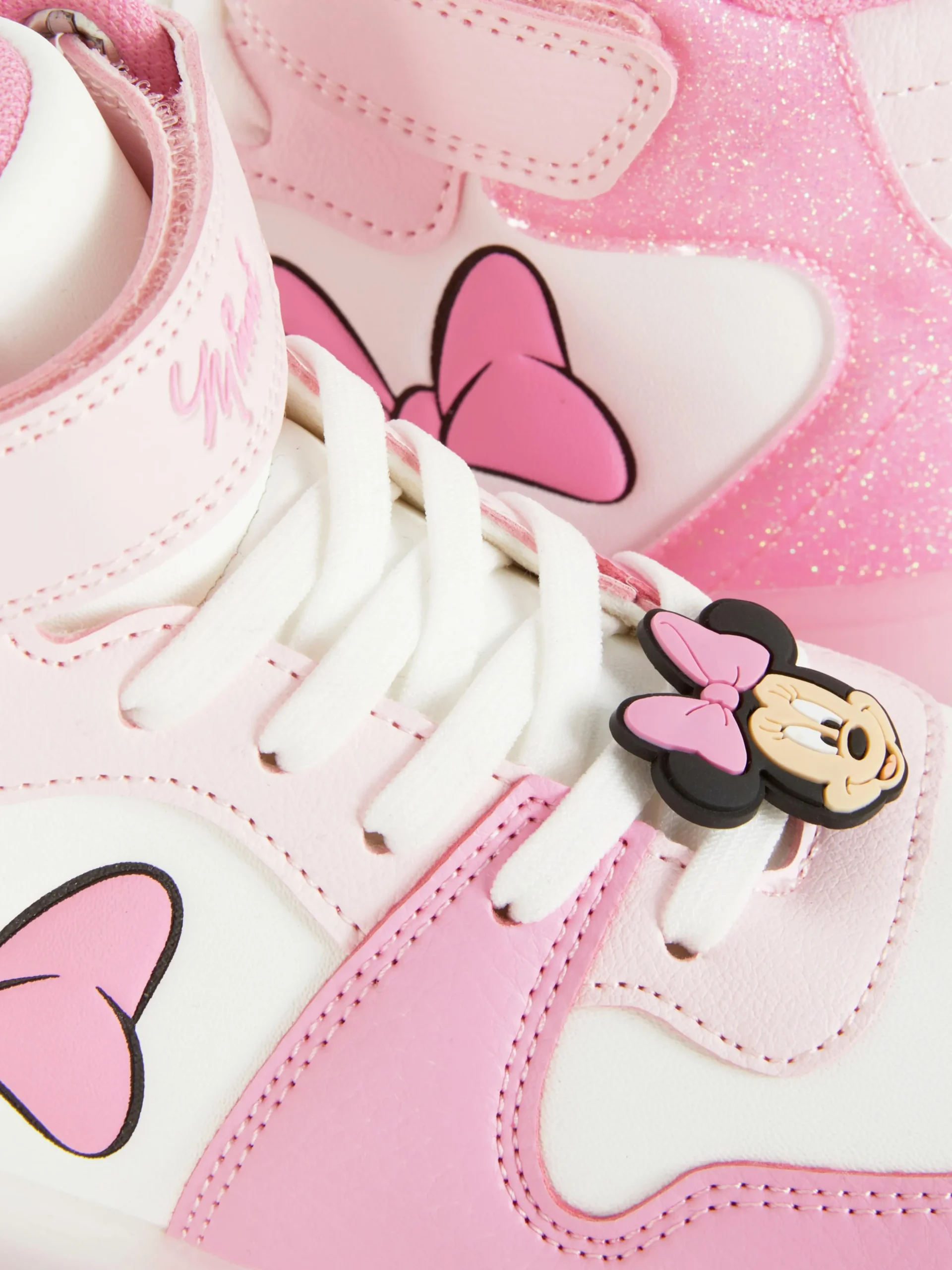 Disney's Minnie Mouse Hoge Sneakers In Neonkleuren