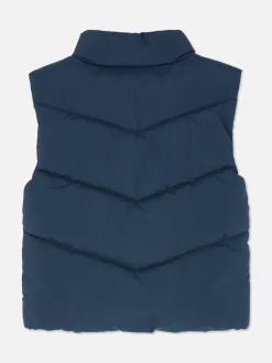 Doorgestikte Bodywarmer Met Rits