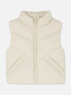 Doorgestikte Bodywarmer Met Rits