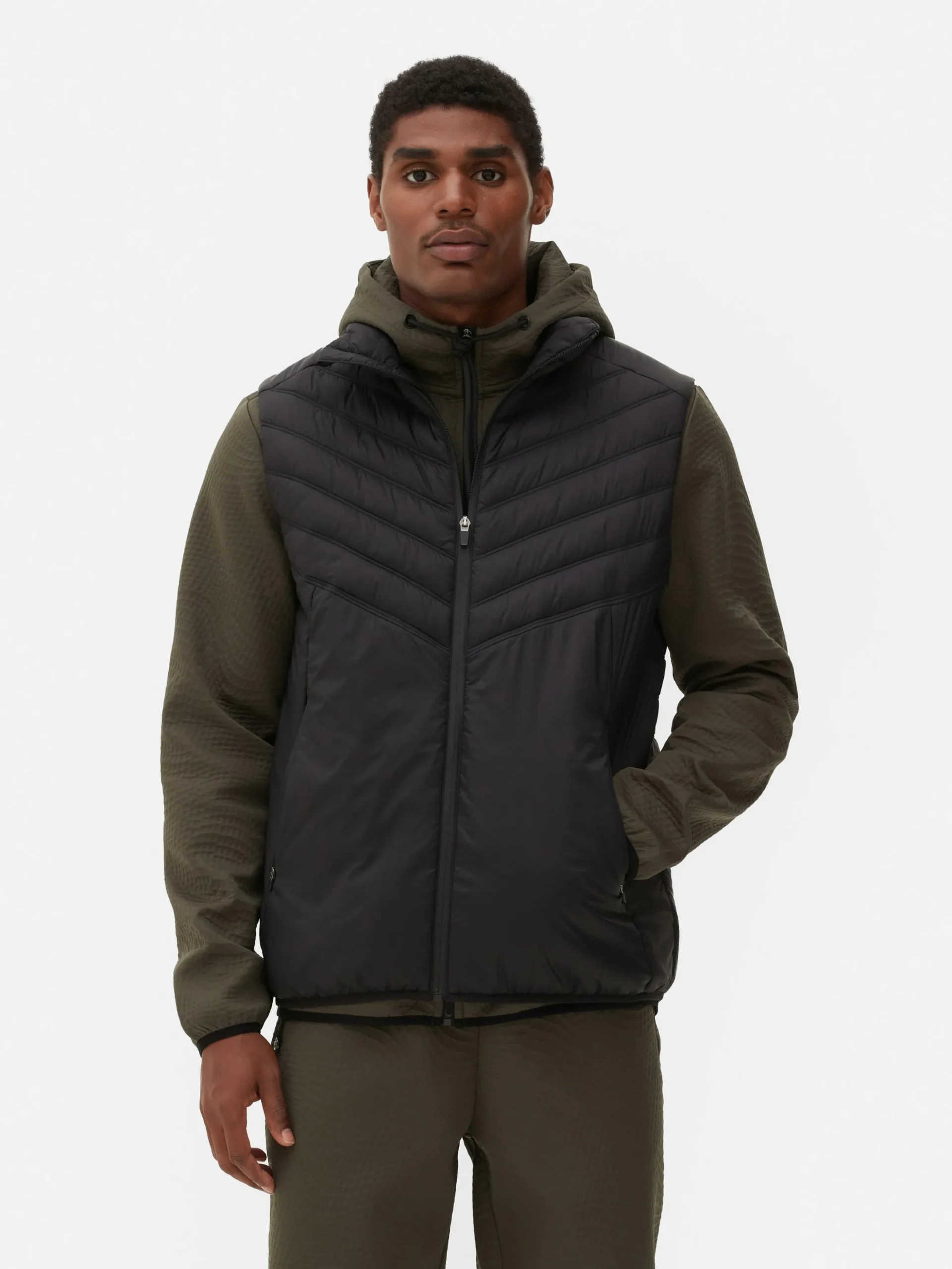 Doorgestikte Sportbodywarmer