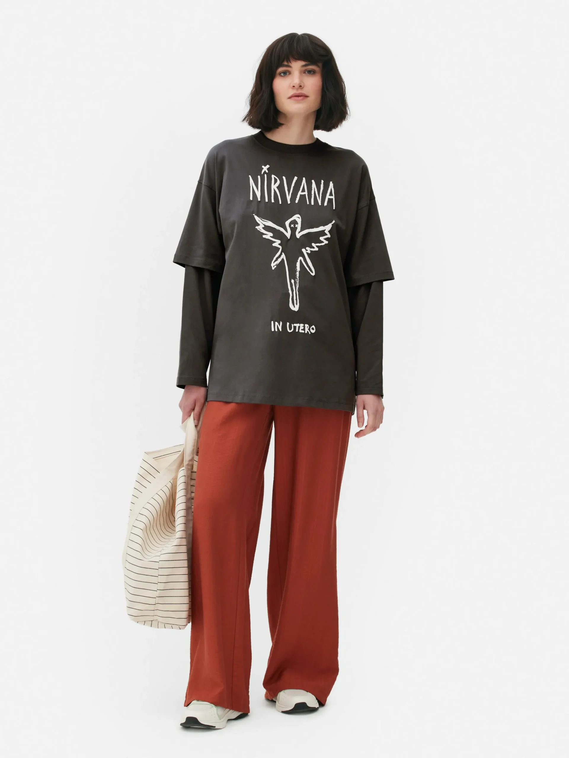 Dubbellaags T-shirt Nirvana