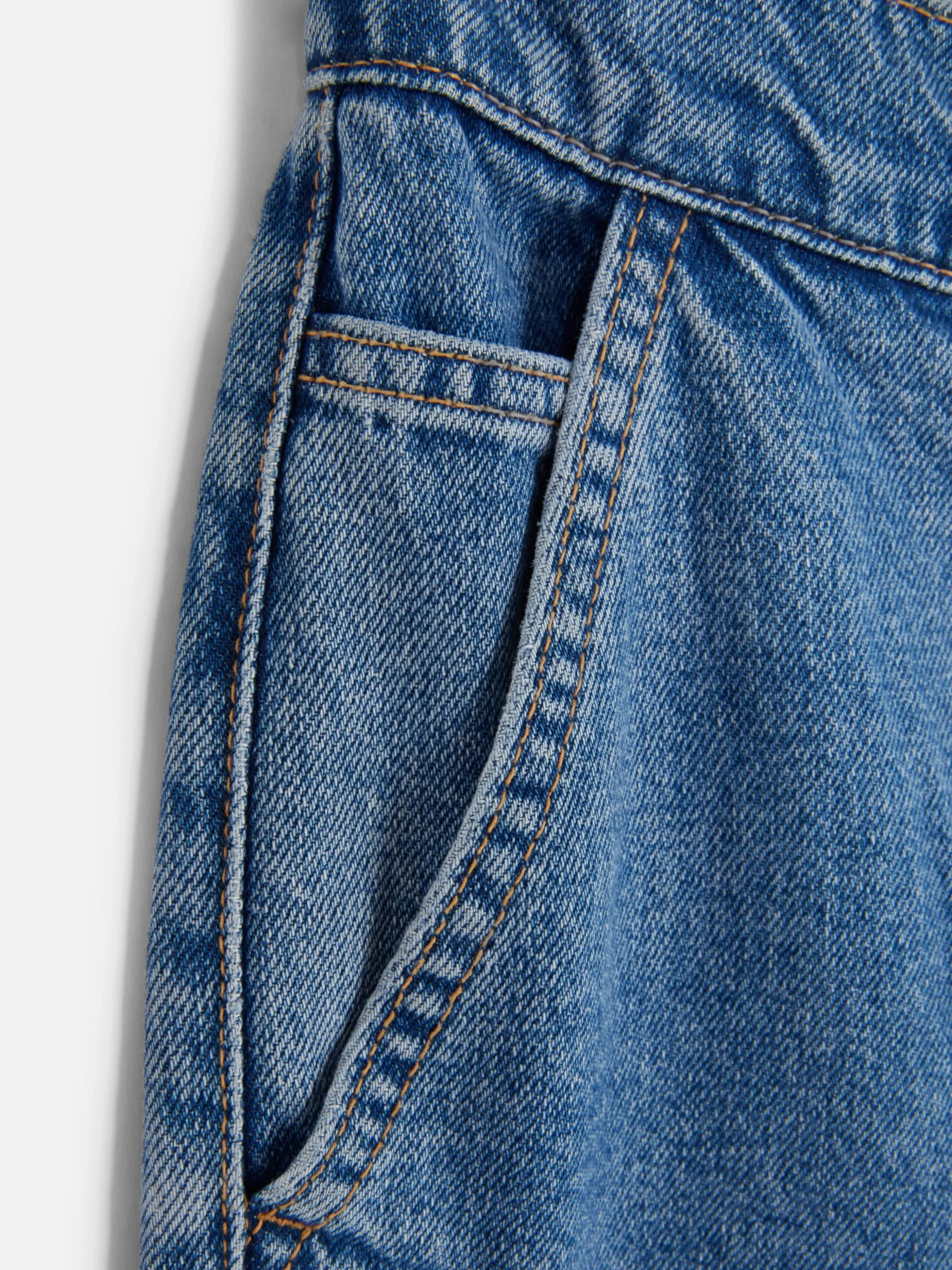 Elastische Jeans Met Wijde Pijpen