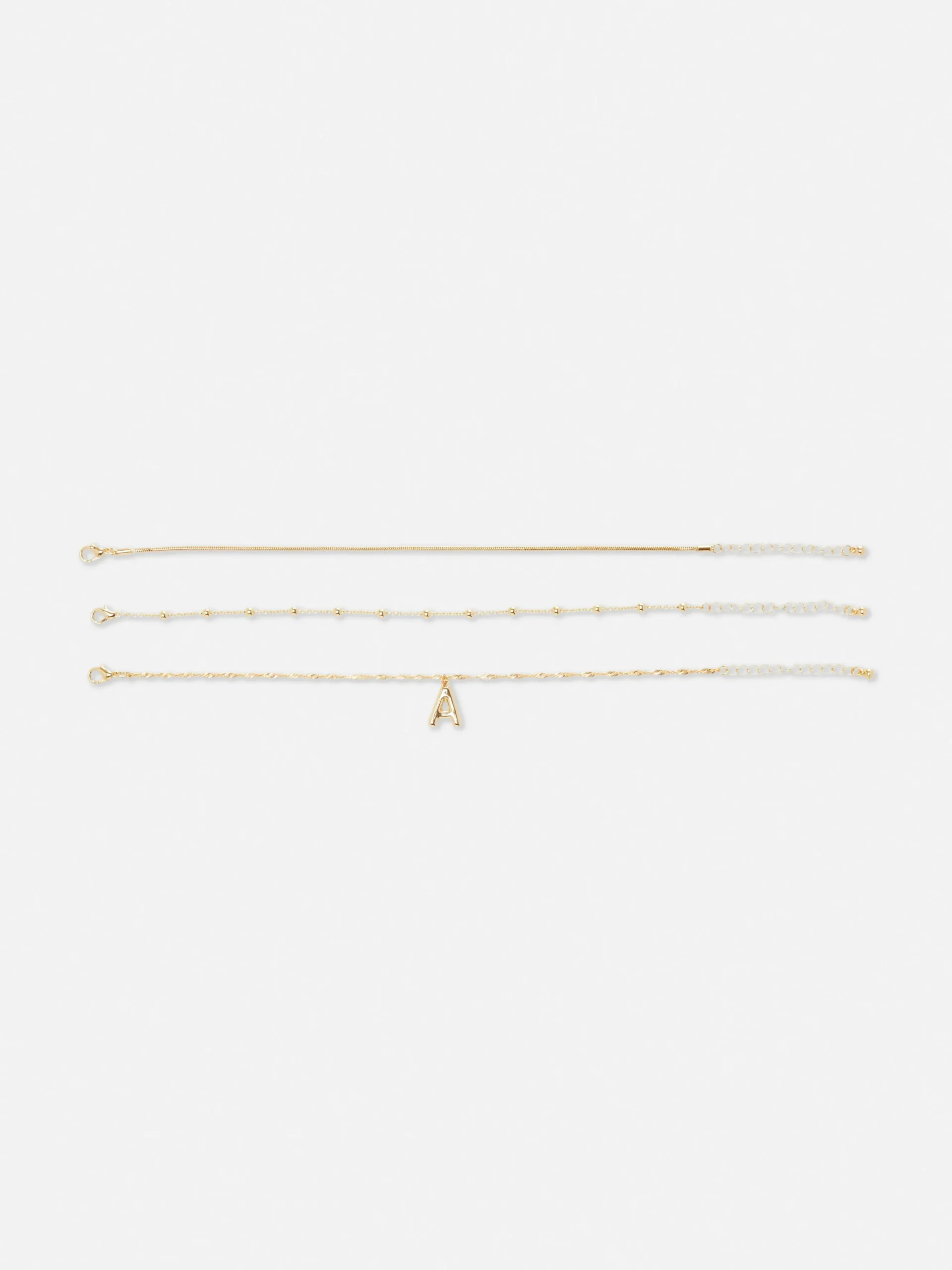 Enkelbandjes Met Bedeltje, Set Van 3