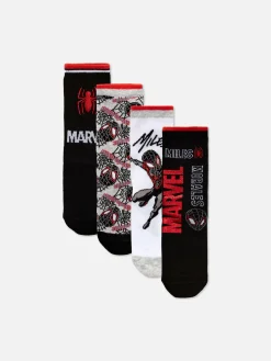 Enkelsokken Marvel Spider-Man Miles Morales, 4 Paar