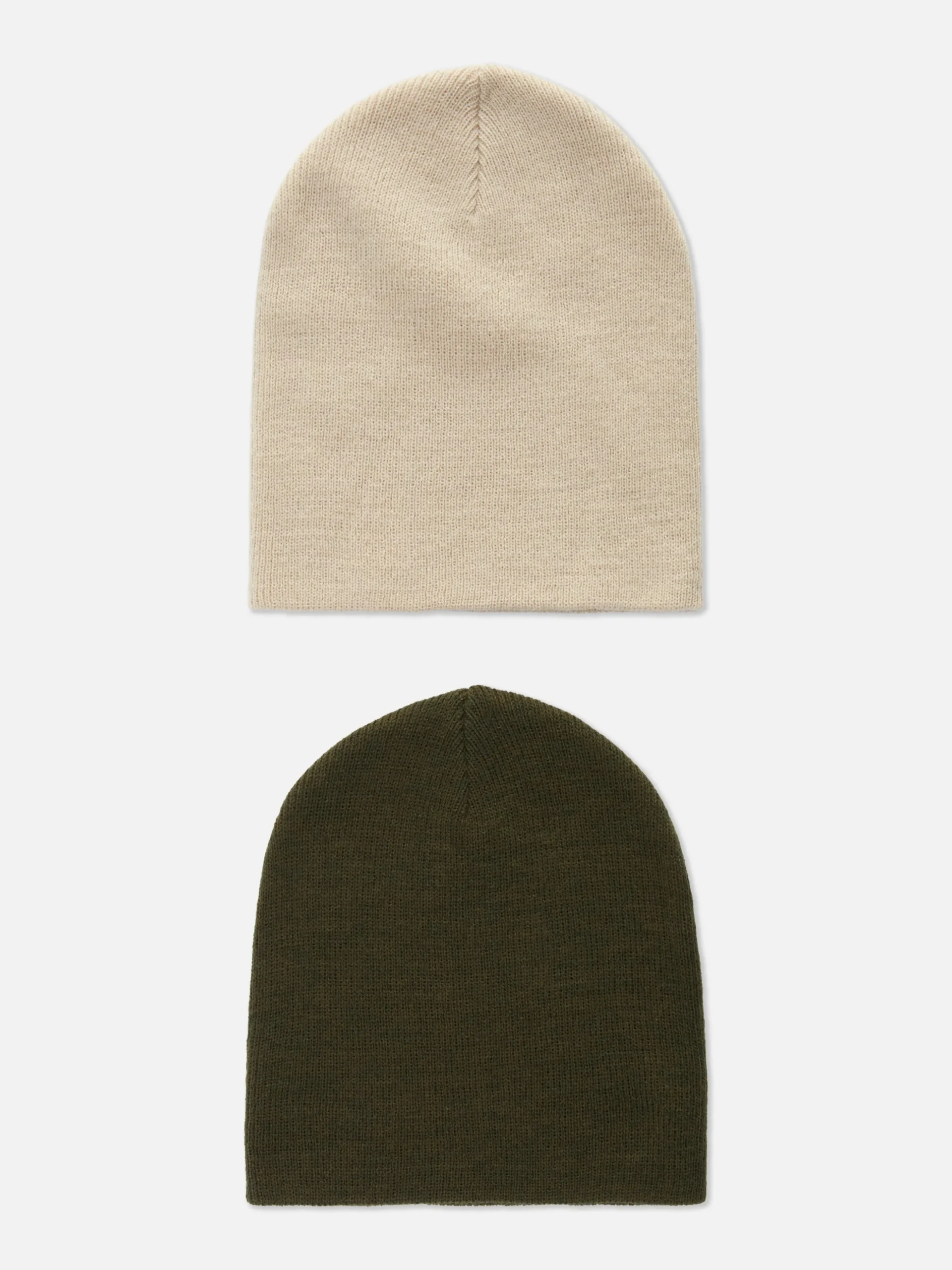 Fijngebreide Beanies, Set Van 2