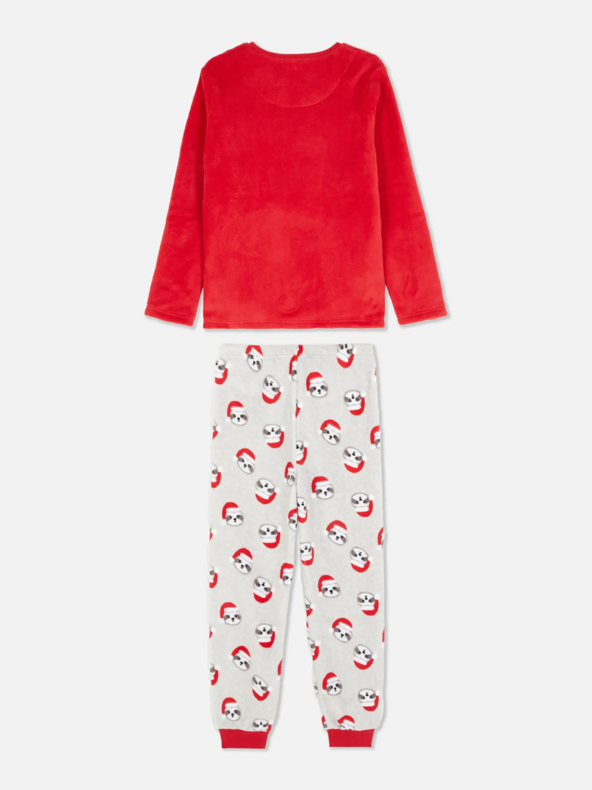 Fleece Kerstpyjama Met Luiaardprint