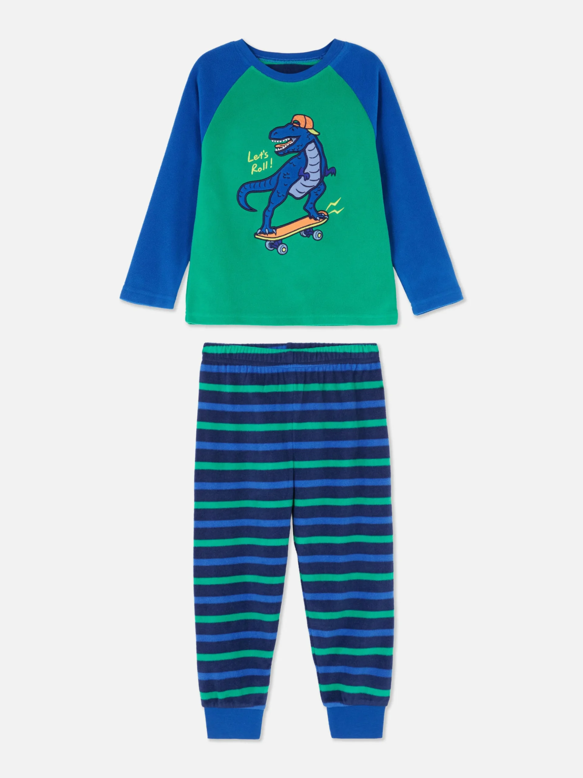 Fleece Pyjama Met Dinosaurusprint
