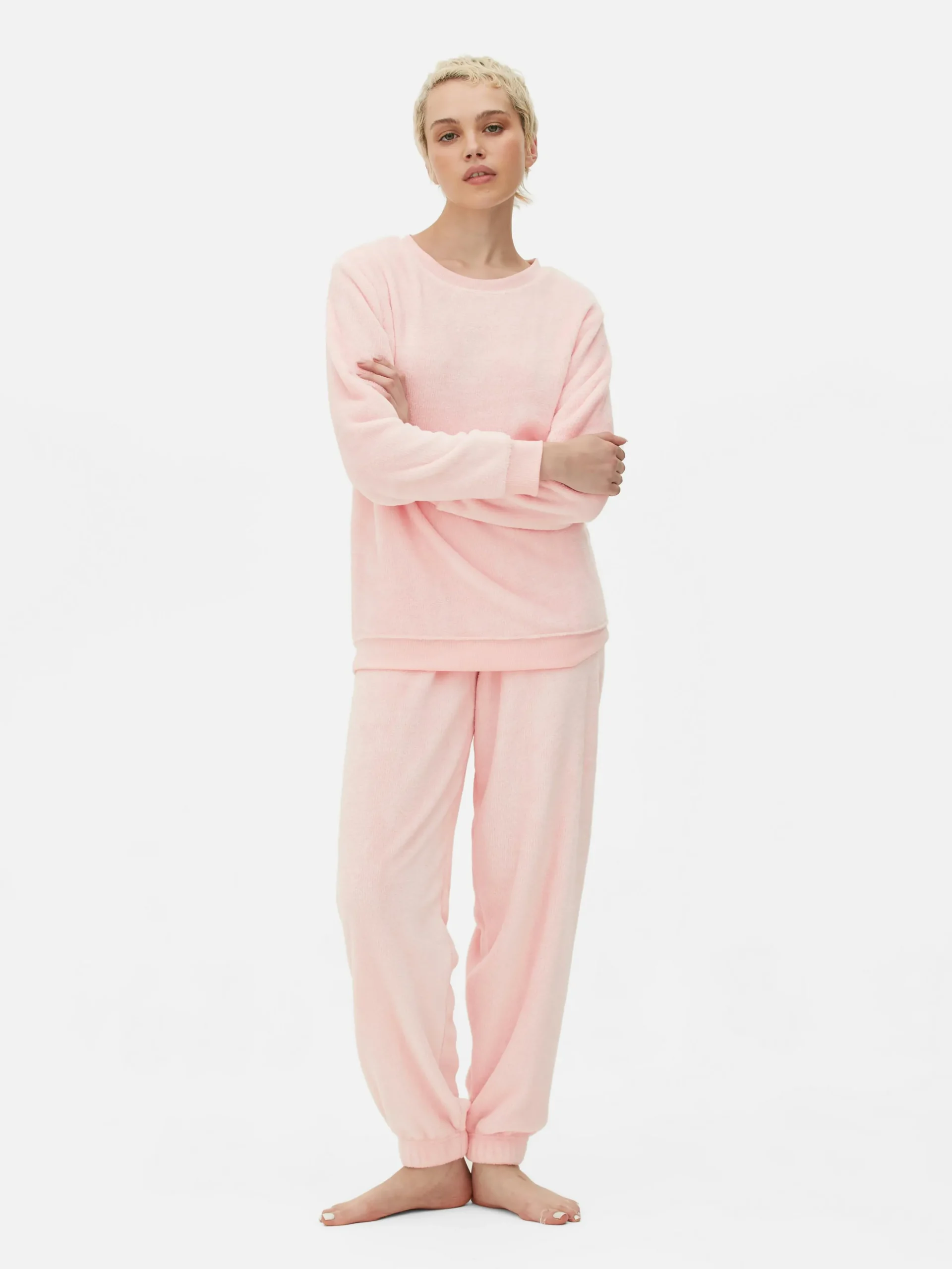 Fleece Pyjama Met Lange Mouwen