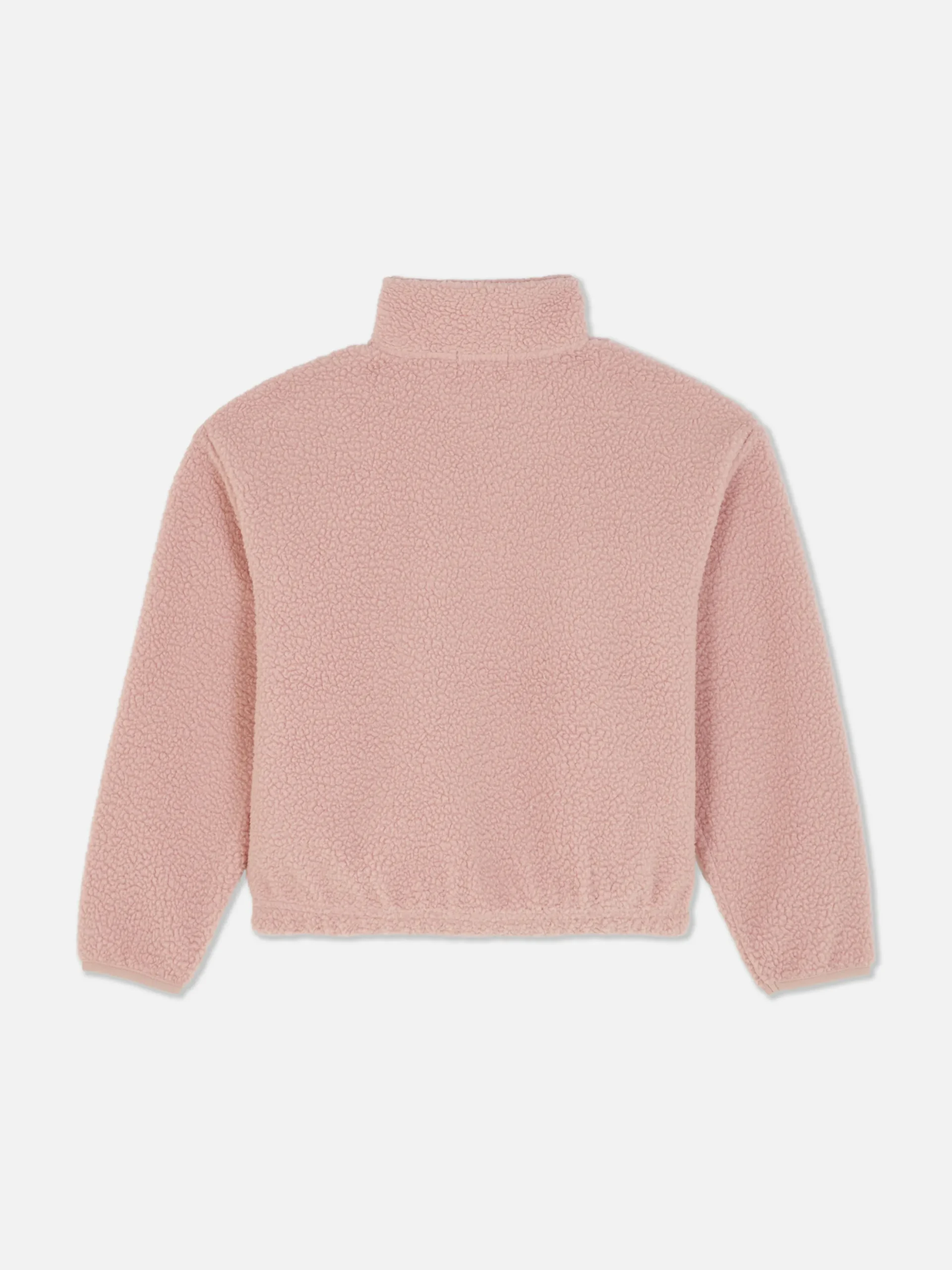 Fleece Sweatshirt Met Halve Rits