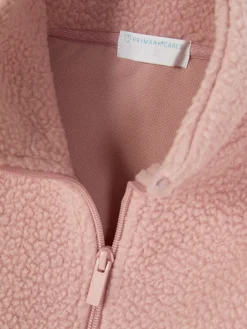 Fleece Sweatshirt Met Halve Rits