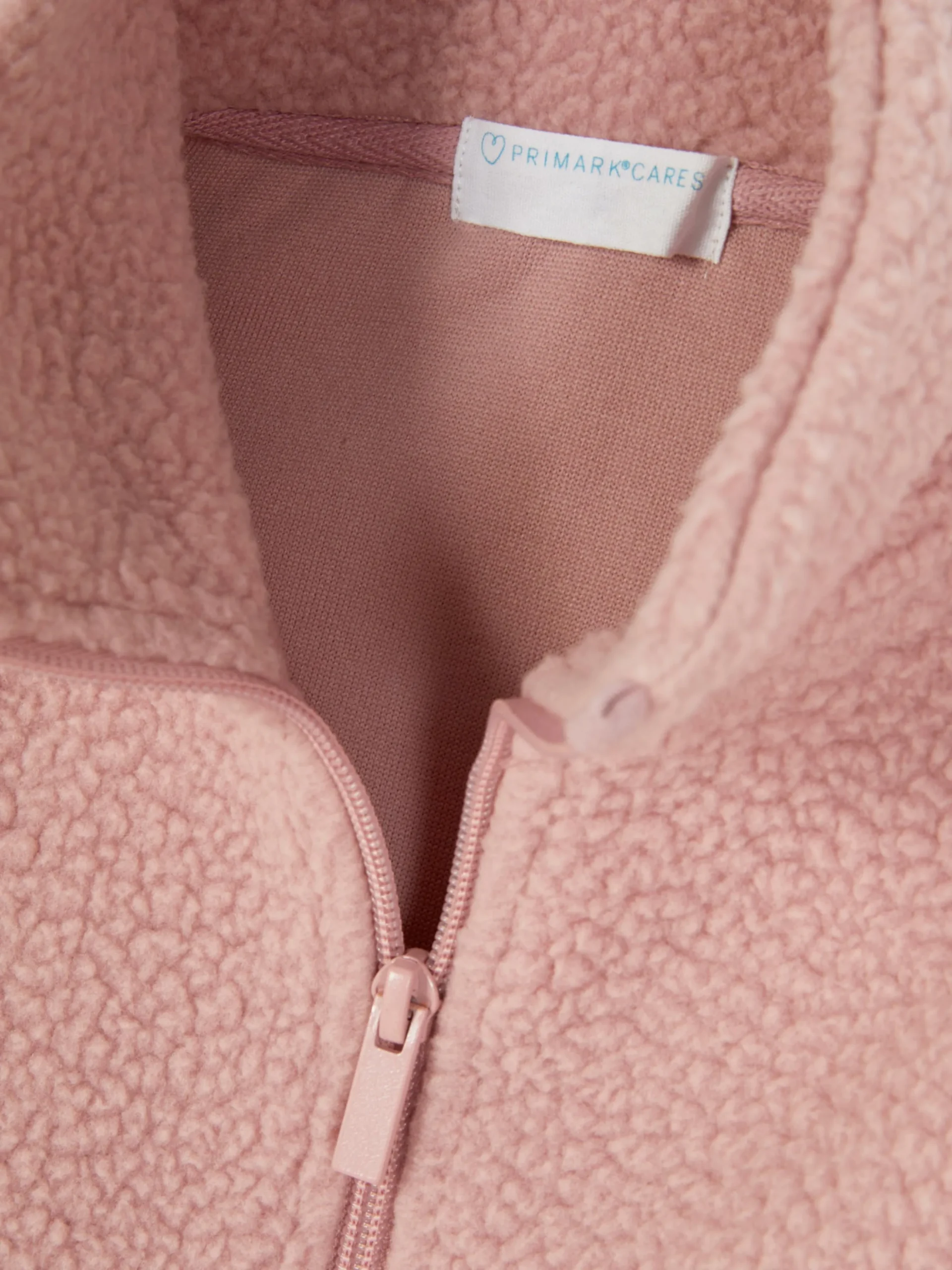 Fleece Sweatshirt Met Halve Rits