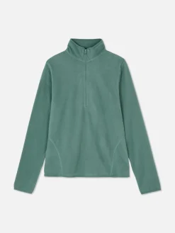 Fleece Trui Met Halve Rits