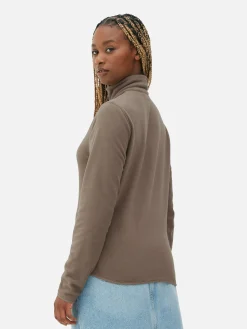 Fleece Trui Met Halve Rits