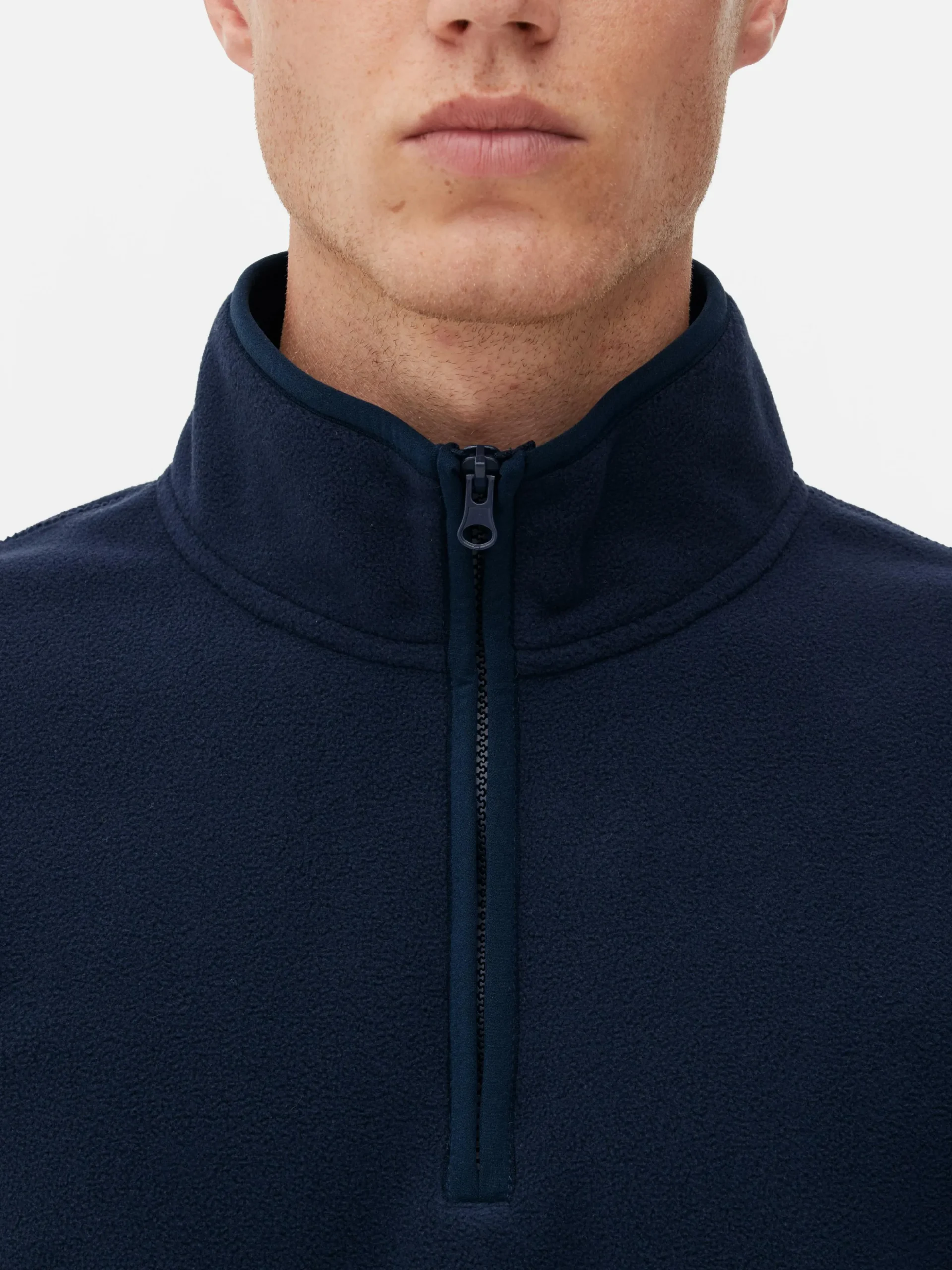 Fleece Trui Met Korte Rits