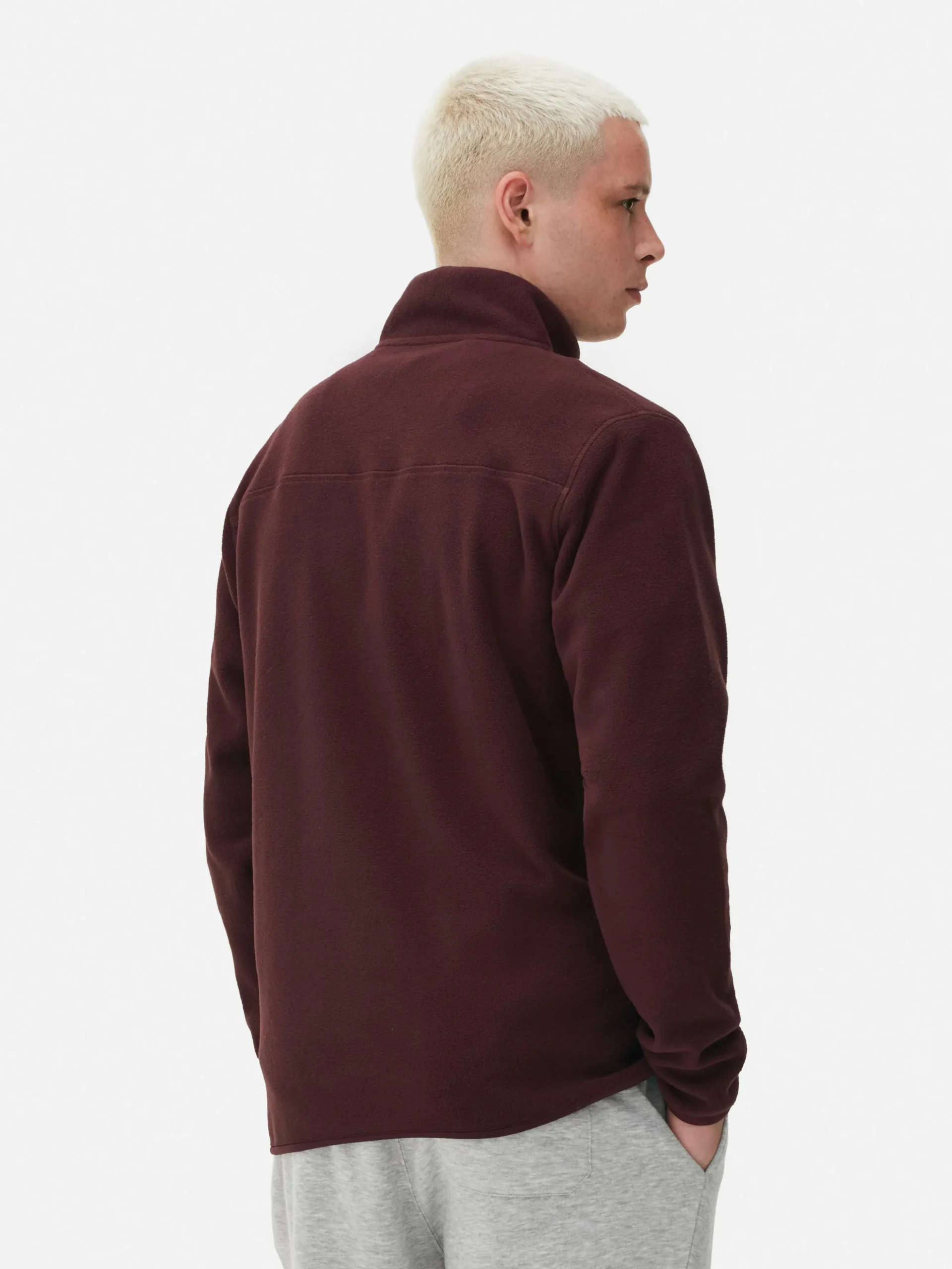 Fleece Trui Met Korte Rits