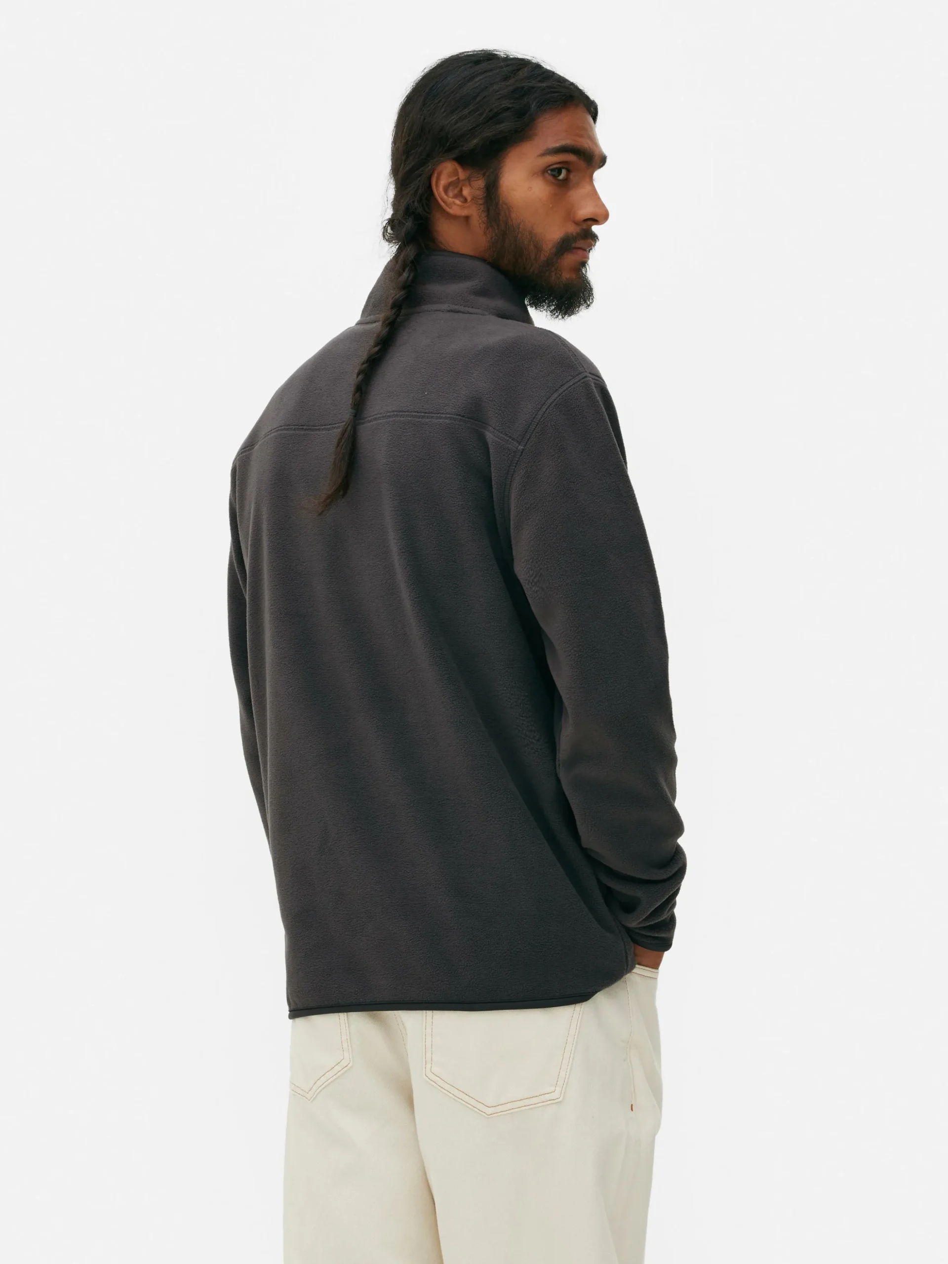 Fleece Trui Met Korte Rits