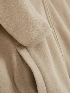 Fleece Trui Met Rits En Opstaande Kraag