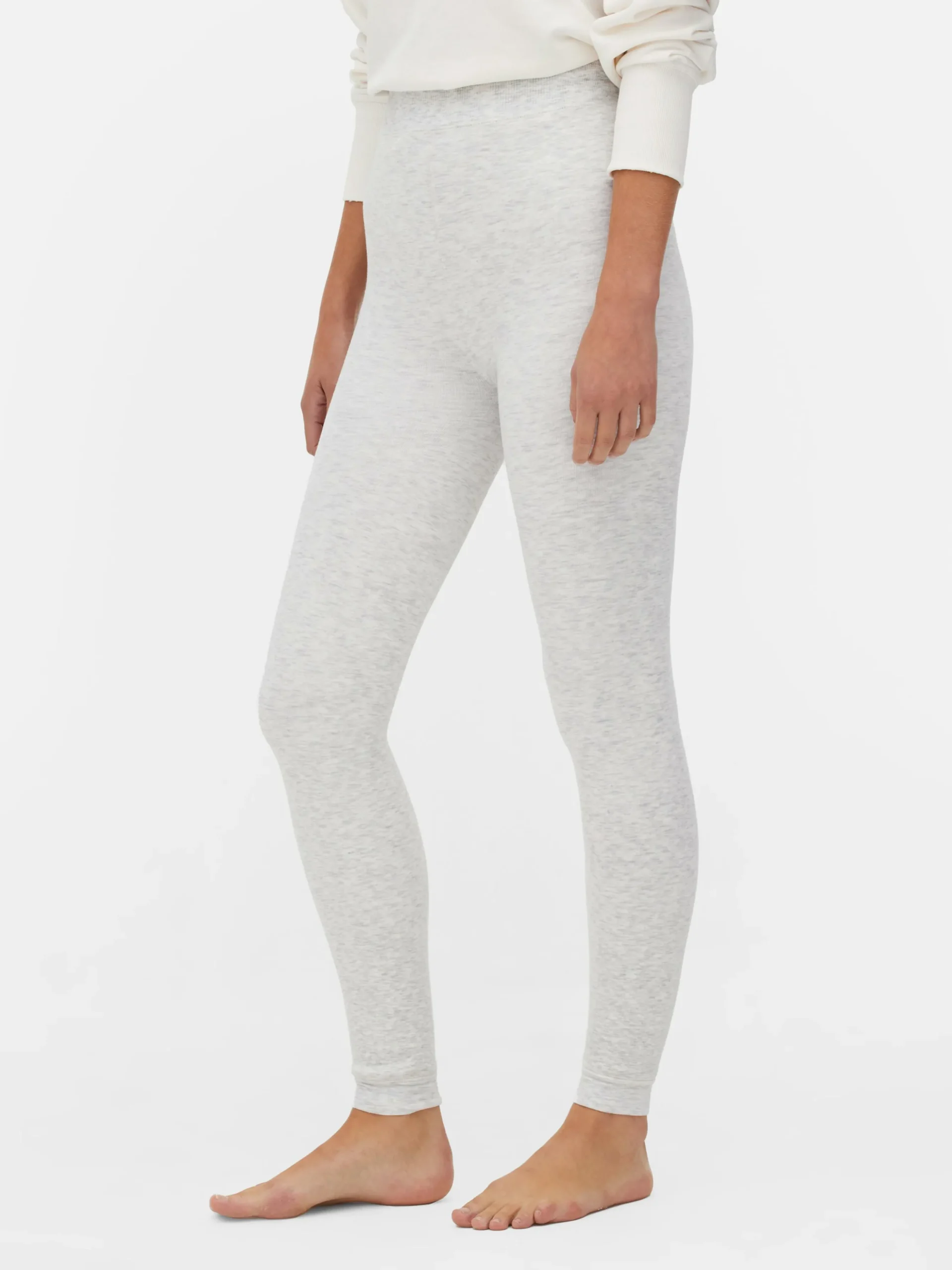 Fluwelen Gemêleerde Legging Met Teddy Voering