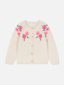 Geborduurd Vest Met Bloemmotief