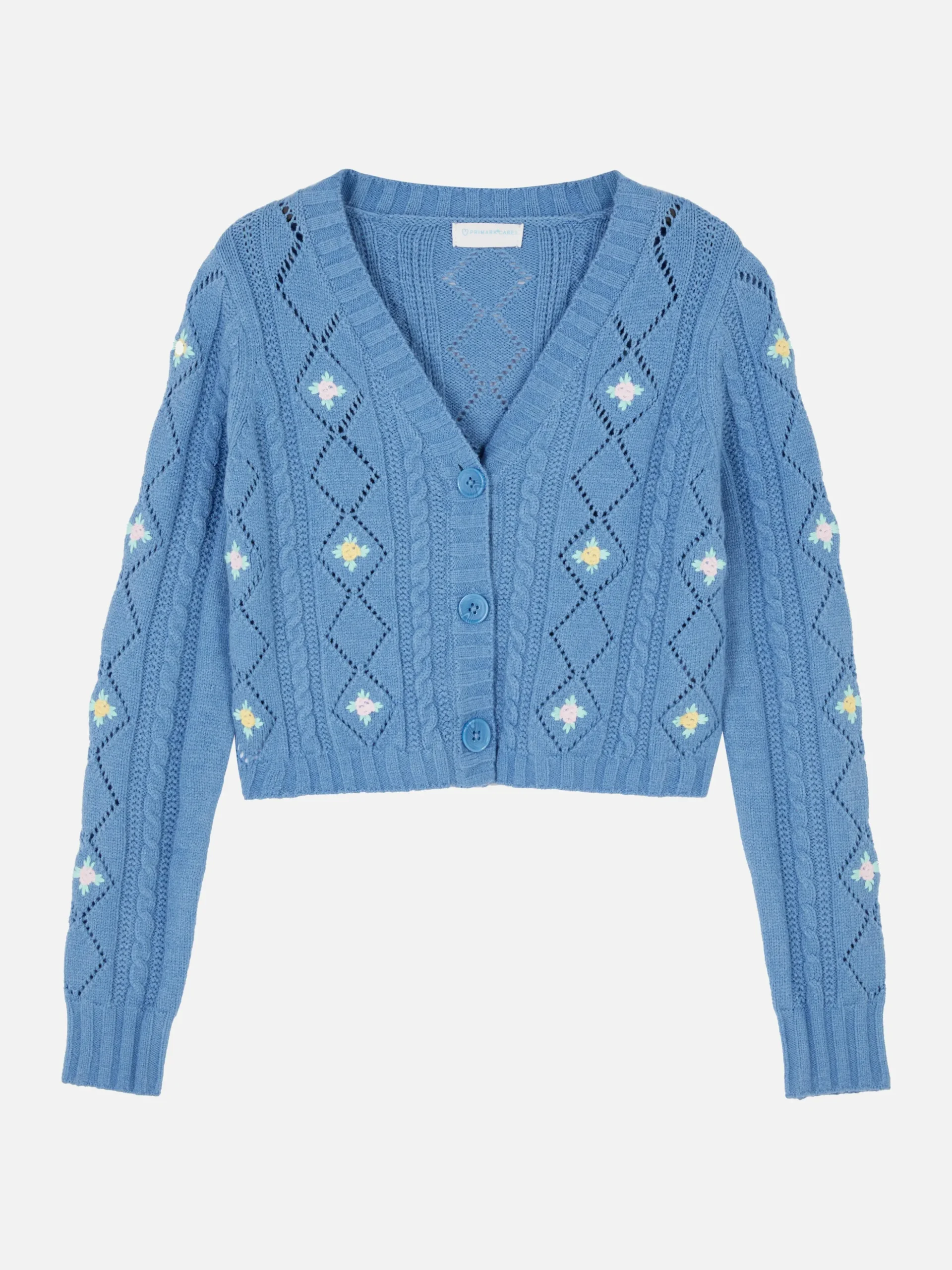 Geborduurd Vest Met V-hals