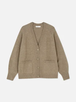 Gebreid Boyfriend-vest Met V-hals