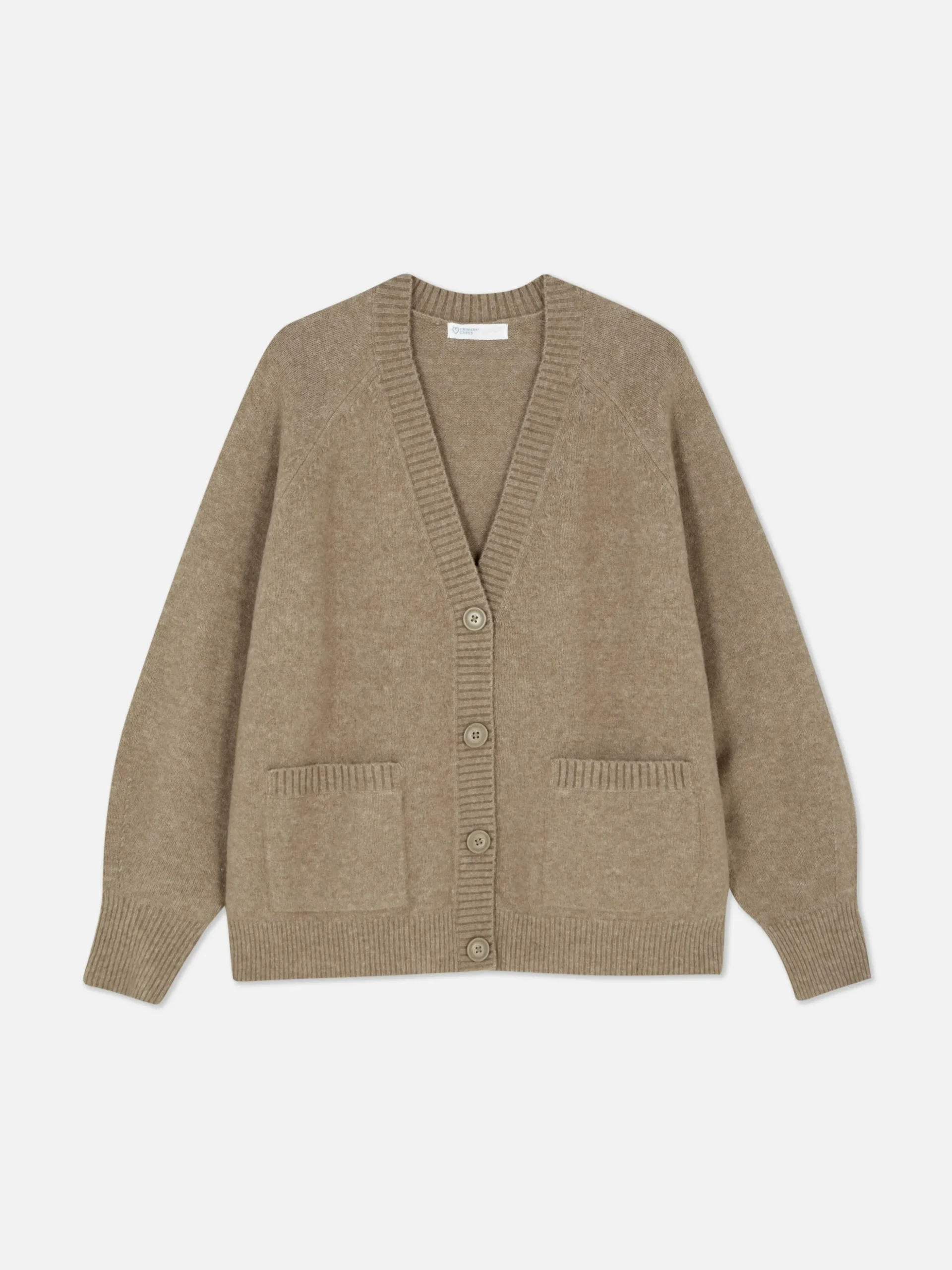 Gebreid Boyfriend-vest Met V-hals